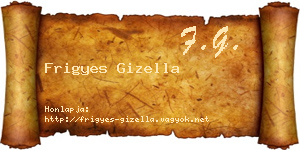 Frigyes Gizella névjegykártya